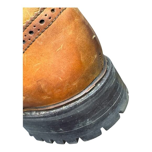 Crockett & Jones Polo Ralph Lauren Country Brogue Wingtip Boots Size 12 D - Picture 12 of 15